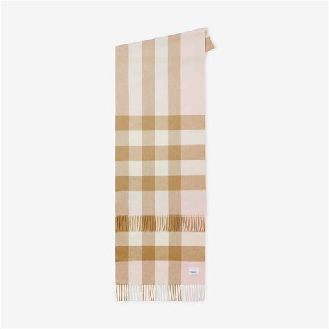 pink heather burberry scarf|Check Wool Scarf in Alabaster pink .